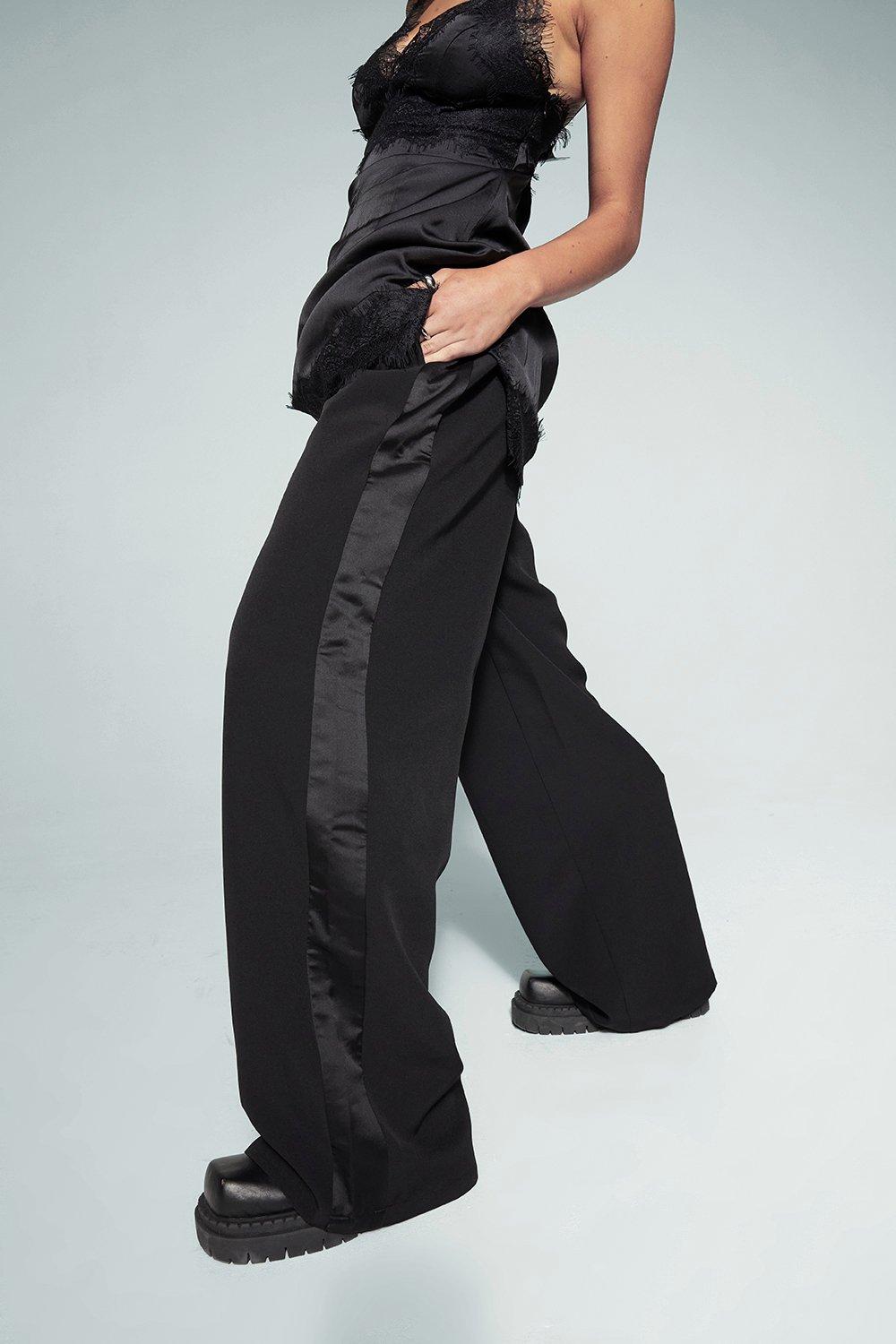 Kourtney Kardashian Barker Wide Leg Dress Pants