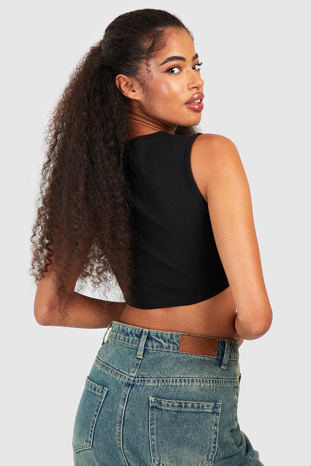 Black high neck vest hot sale