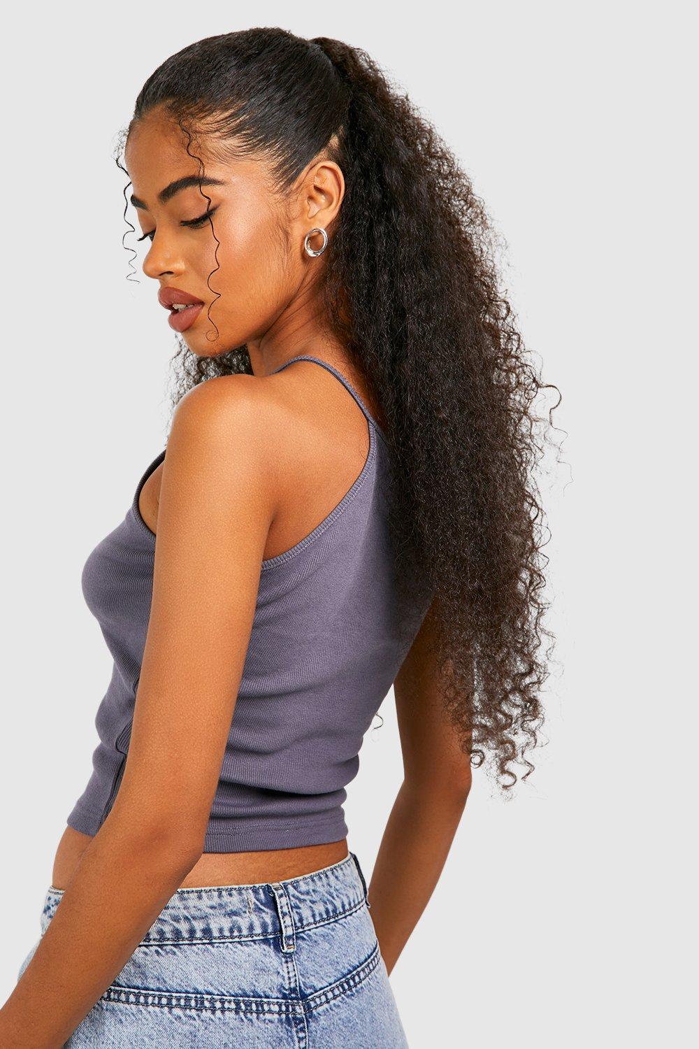 One shoulder strappy discount top