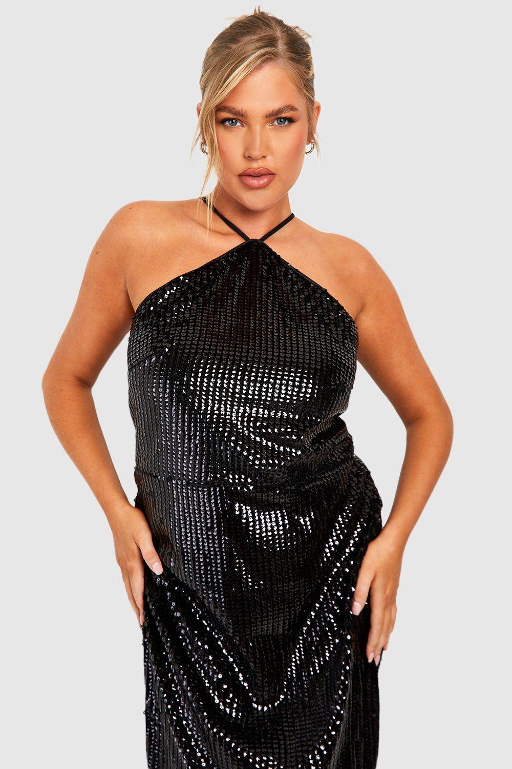 Matte best sale sequin dress