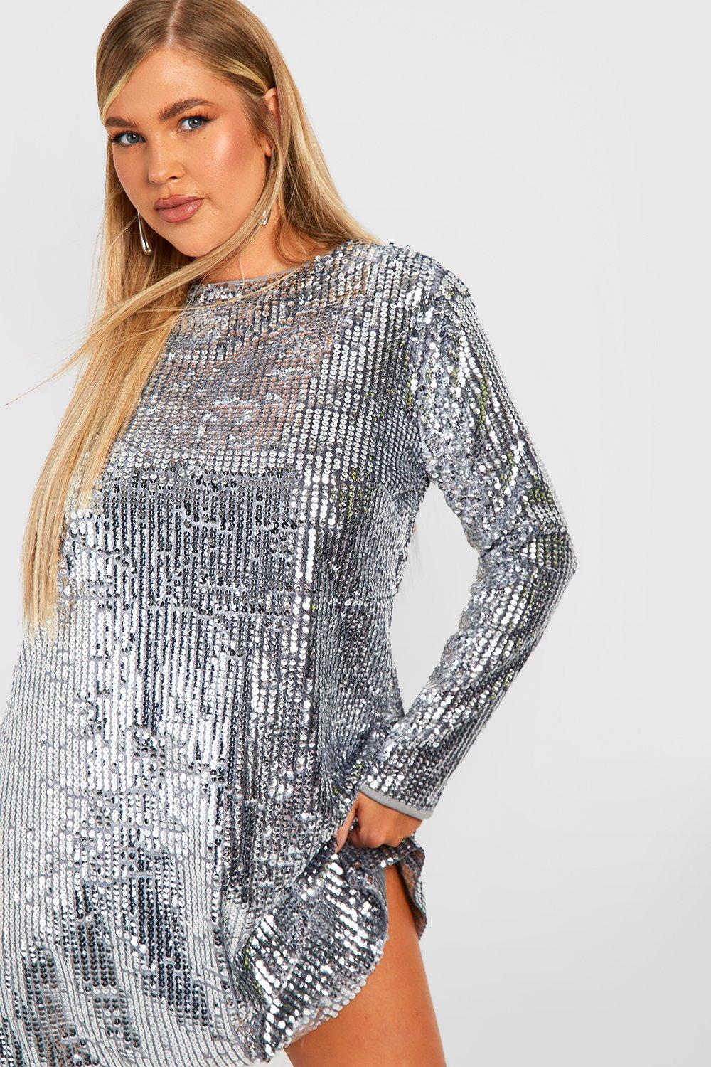 Matte sequin dress sale