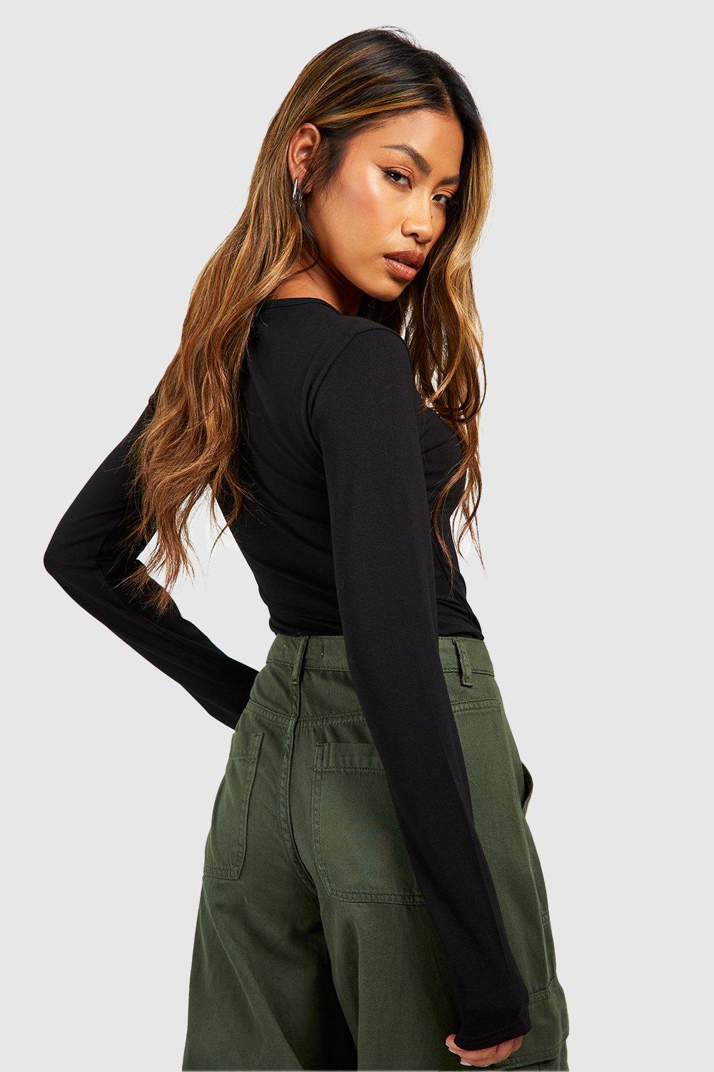 Boohoo Premium Velvet Pearl Embellished Body Suit