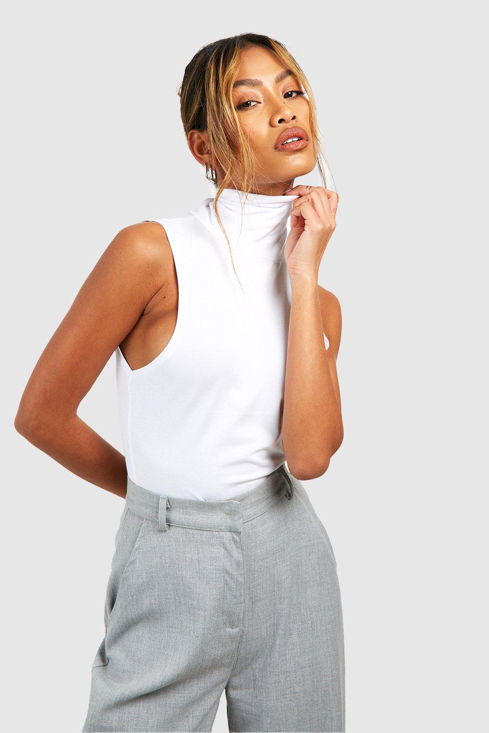 Premium Super Soft Roll Neck Sleeveless Top