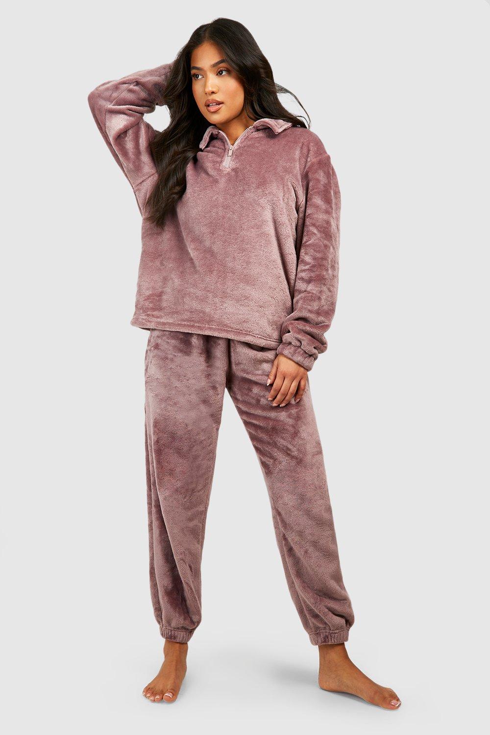 Womens petite outlet fleece pajamas