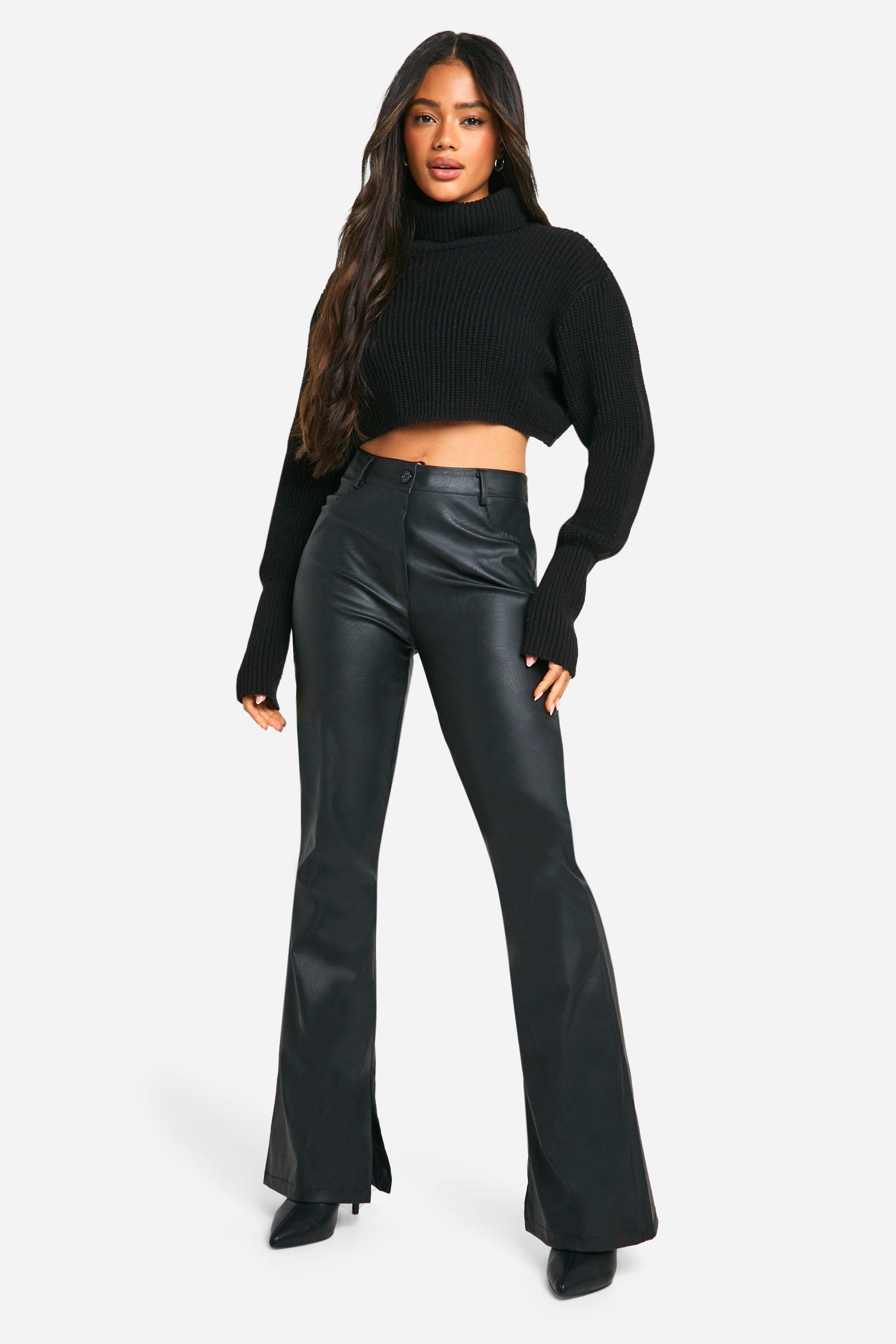 Boohoo discount pantalon cuir