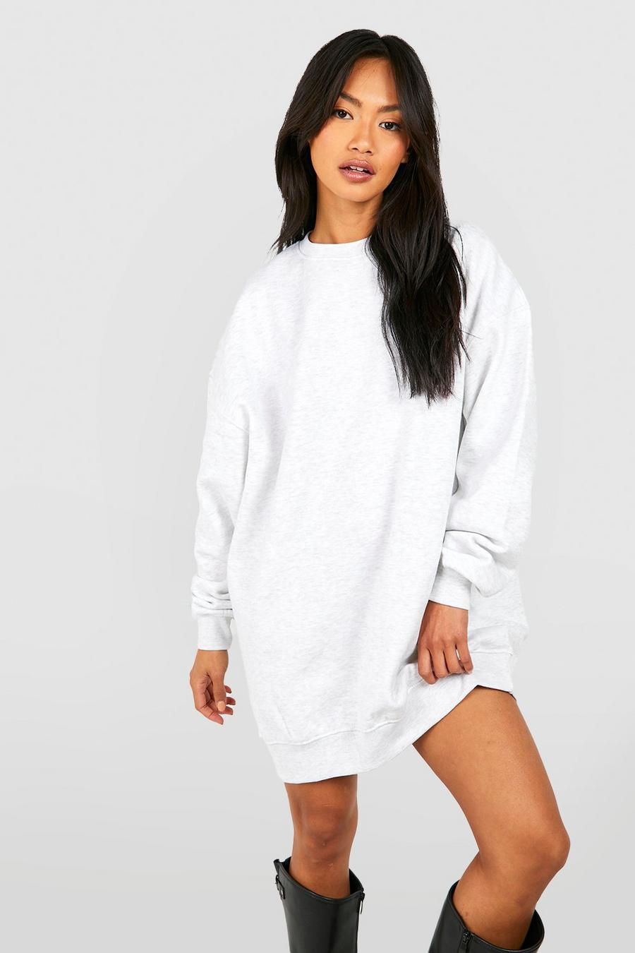 Super Oversize Sweatshirt-Kleid, Ash grey image number 1
