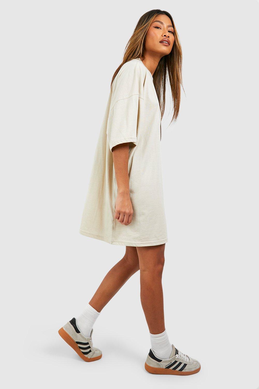 Cotton Super Oversized T-shirt Dress