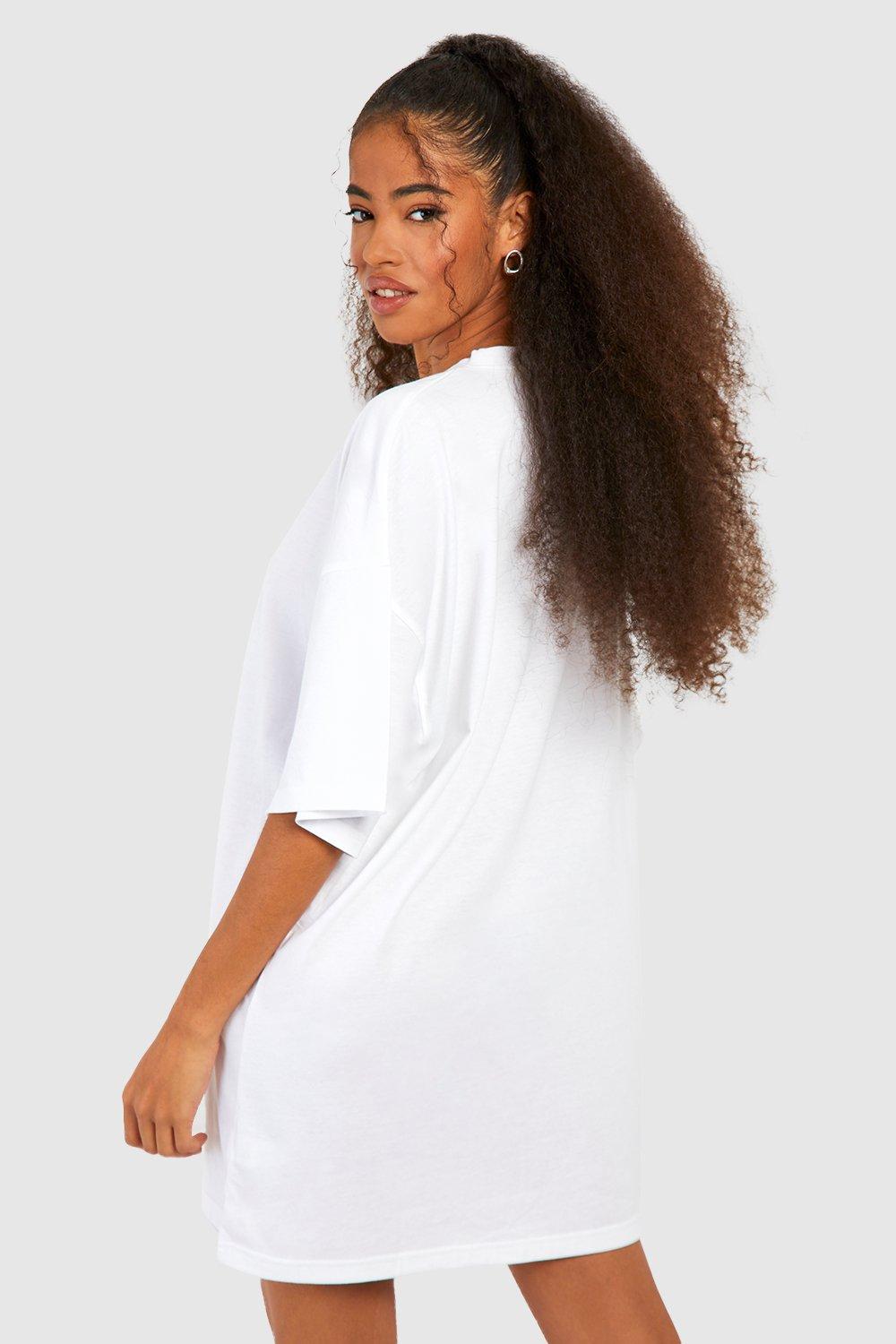 Oversized t store shirt dress boohoo