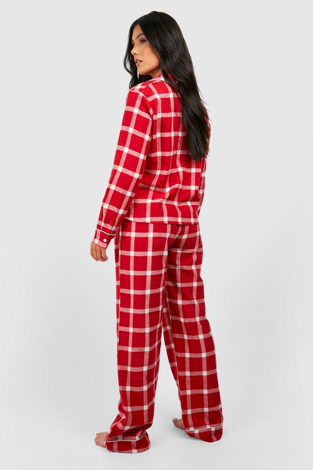 Red checked womens discount pyjamas