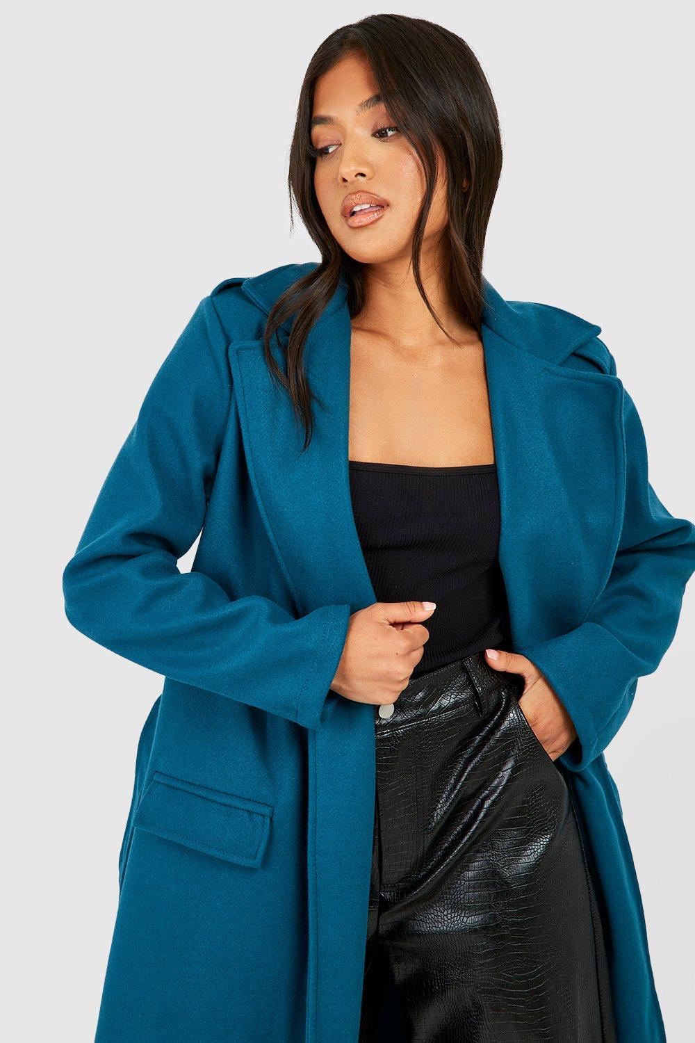 Boohoo hot sale green coat