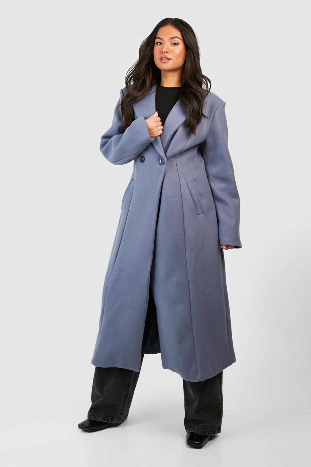 Blue hot sale petite coat