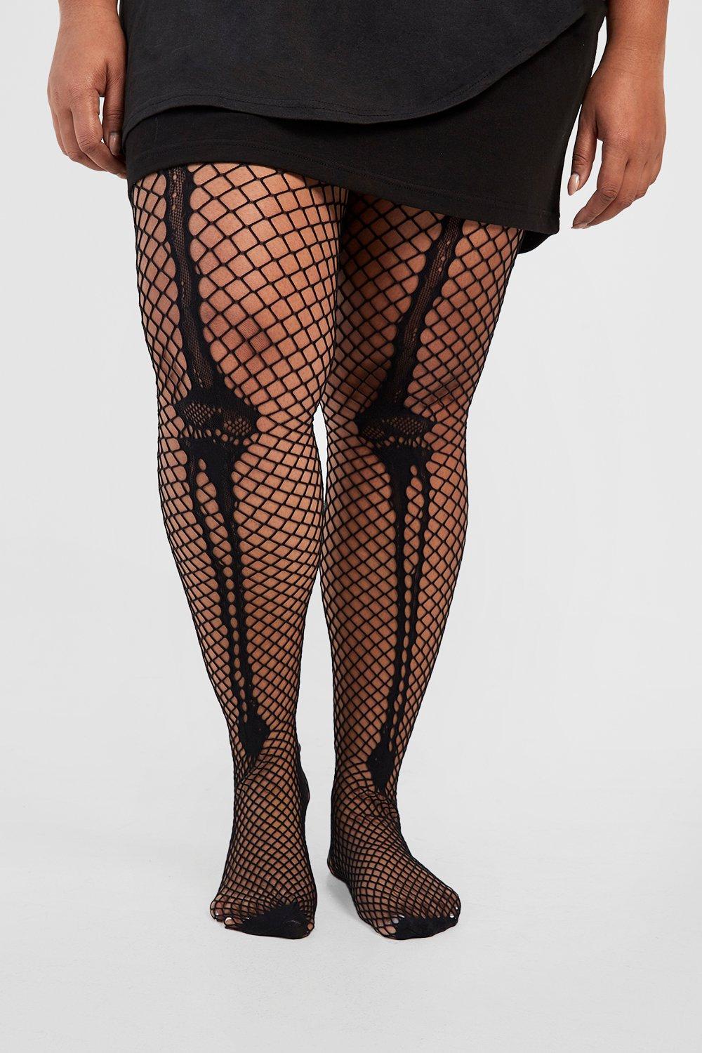 Plus Halloween Print Tights