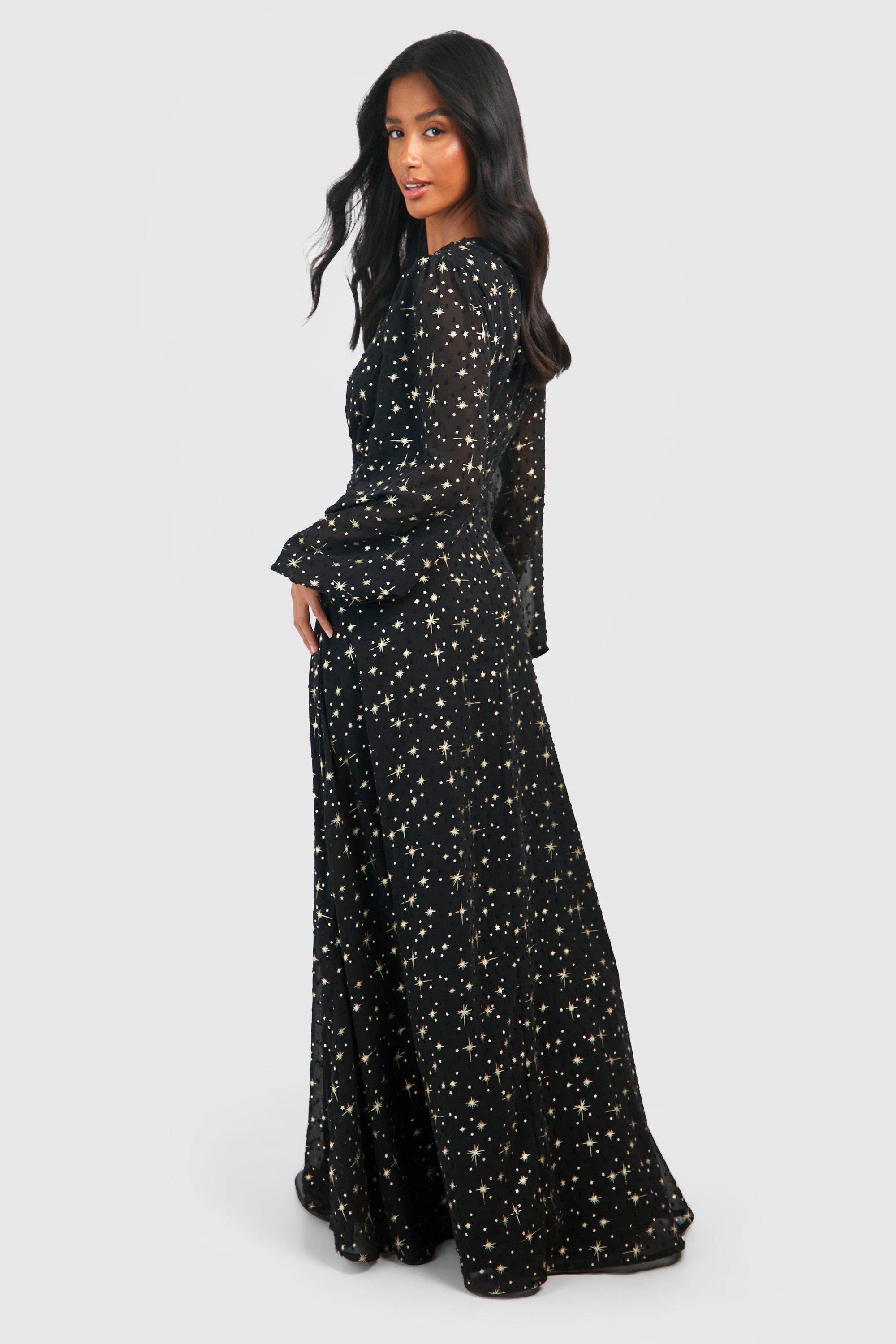 Petite maxi dresses store with sleeves