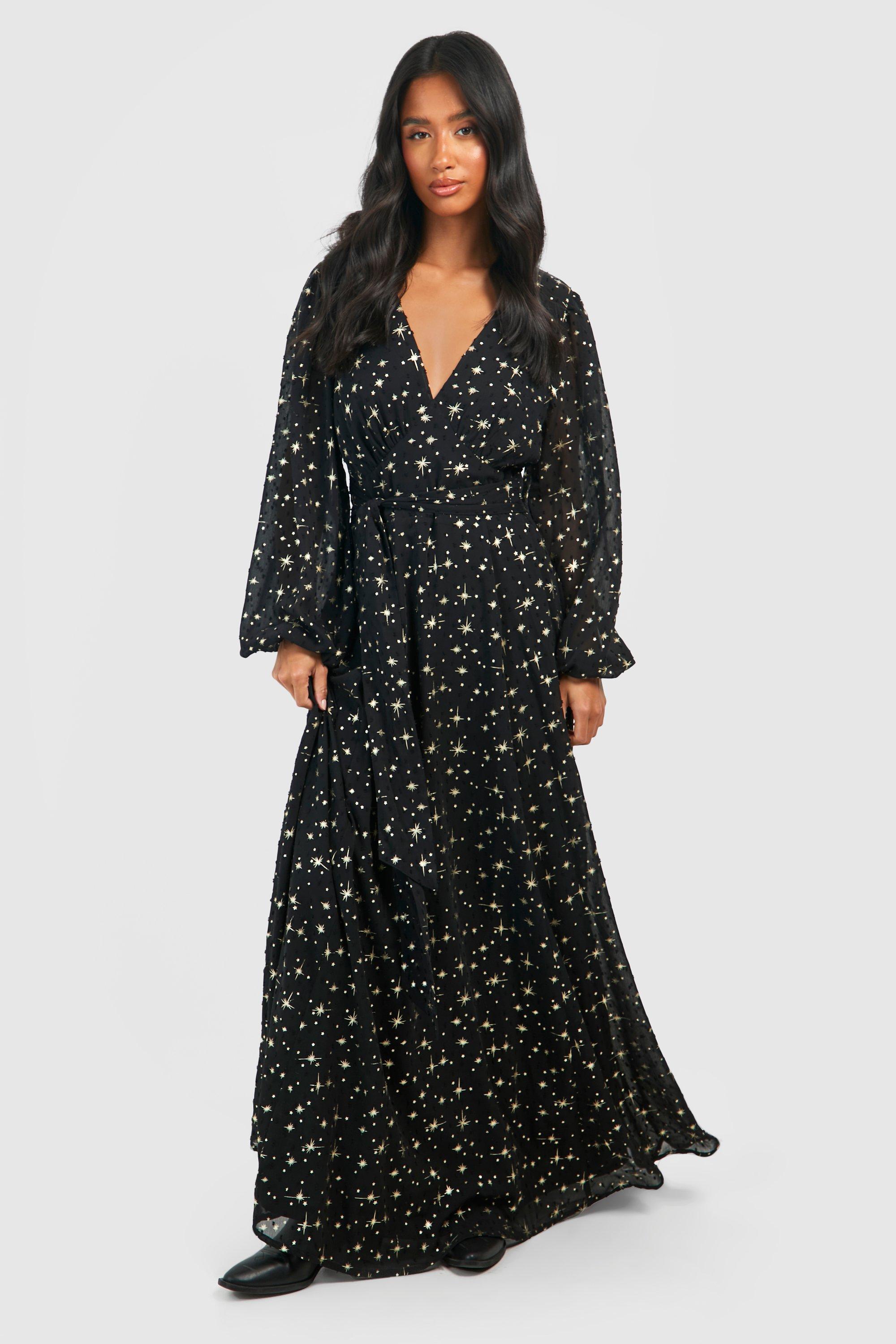 Boohoo store constellation dress