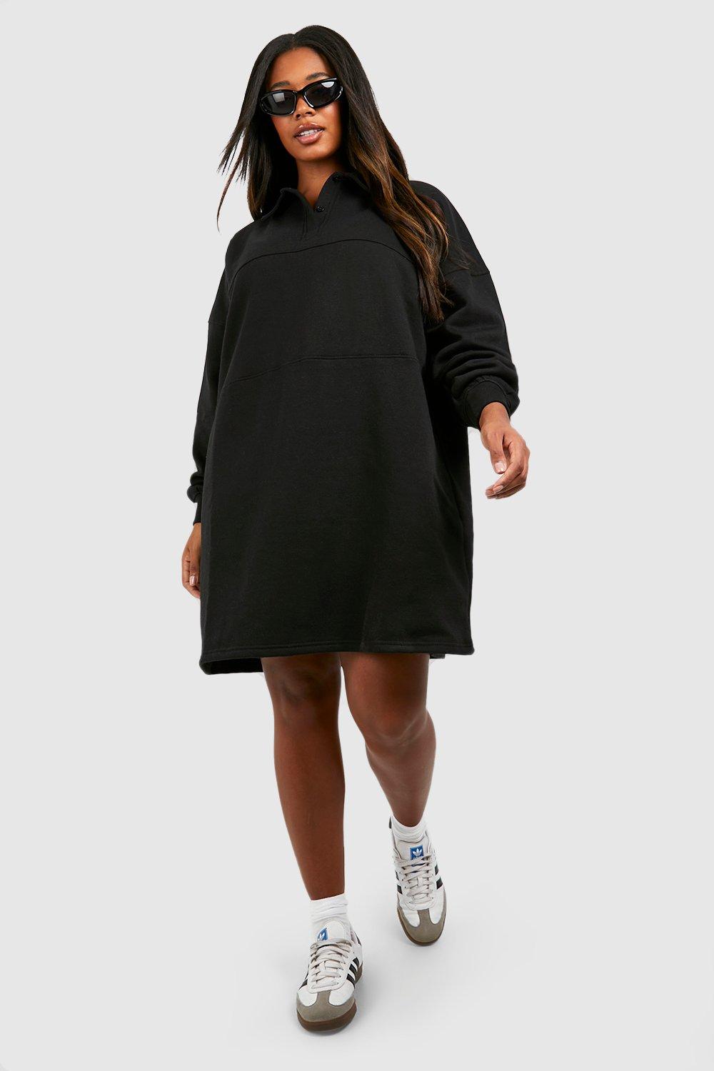 Boohoo sweat hot sale dress