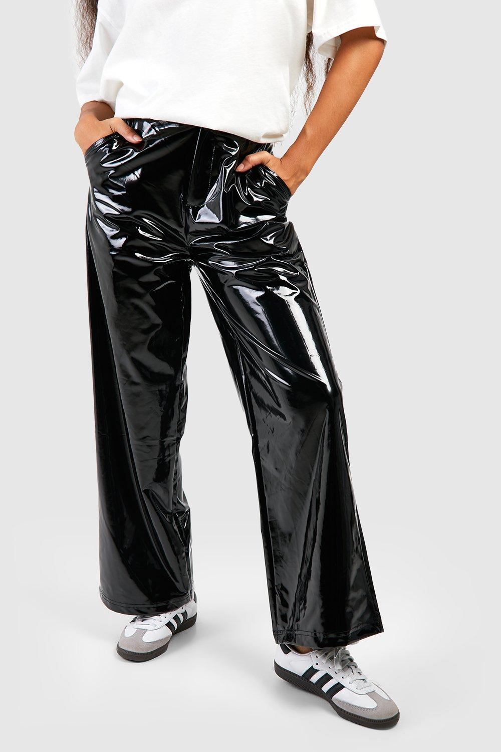 Petite hot sale vinyl trousers