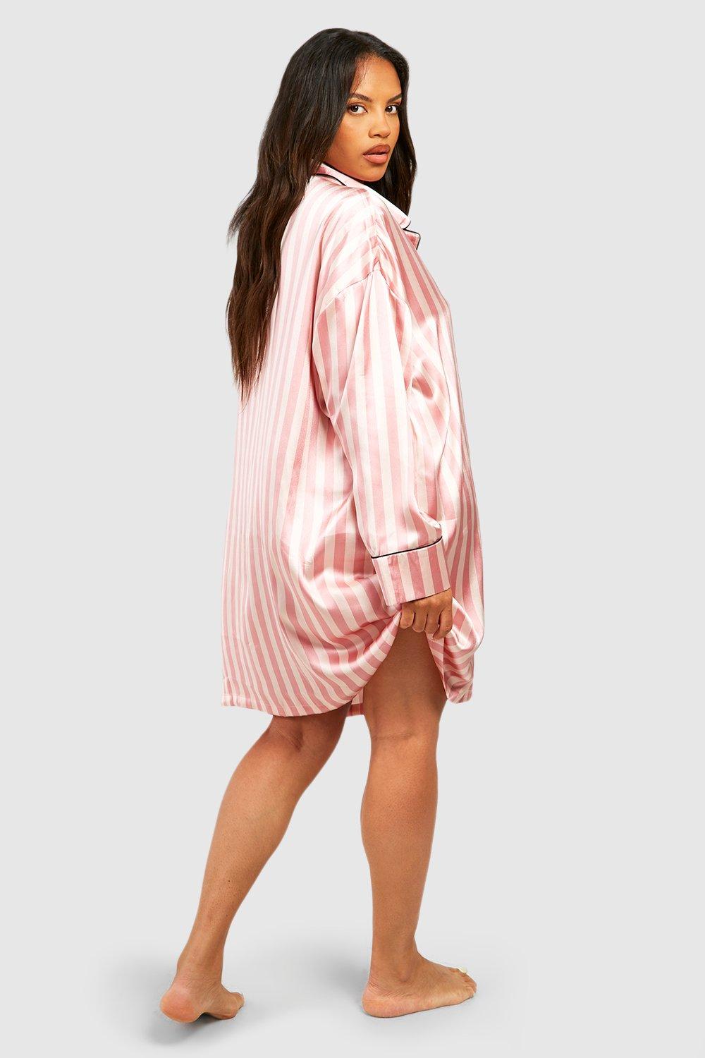 Boohoo candy stripe discount pyjamas