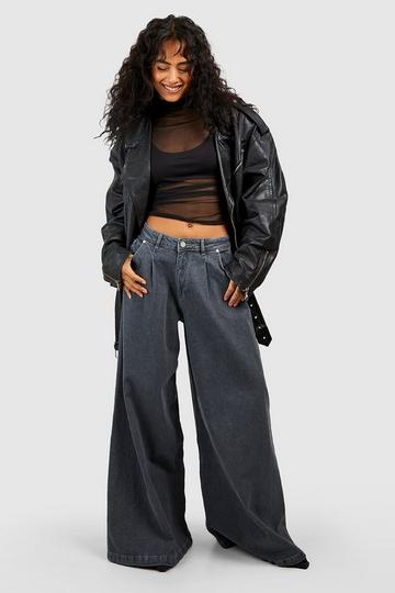 Extreme Wide Leg Jeans grey