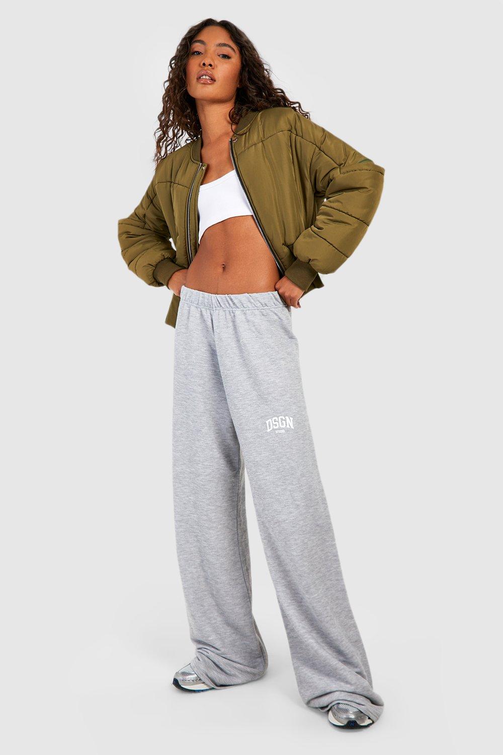 Women's Grey Tall Dsgn Studio Printed Wide Leg Jogger