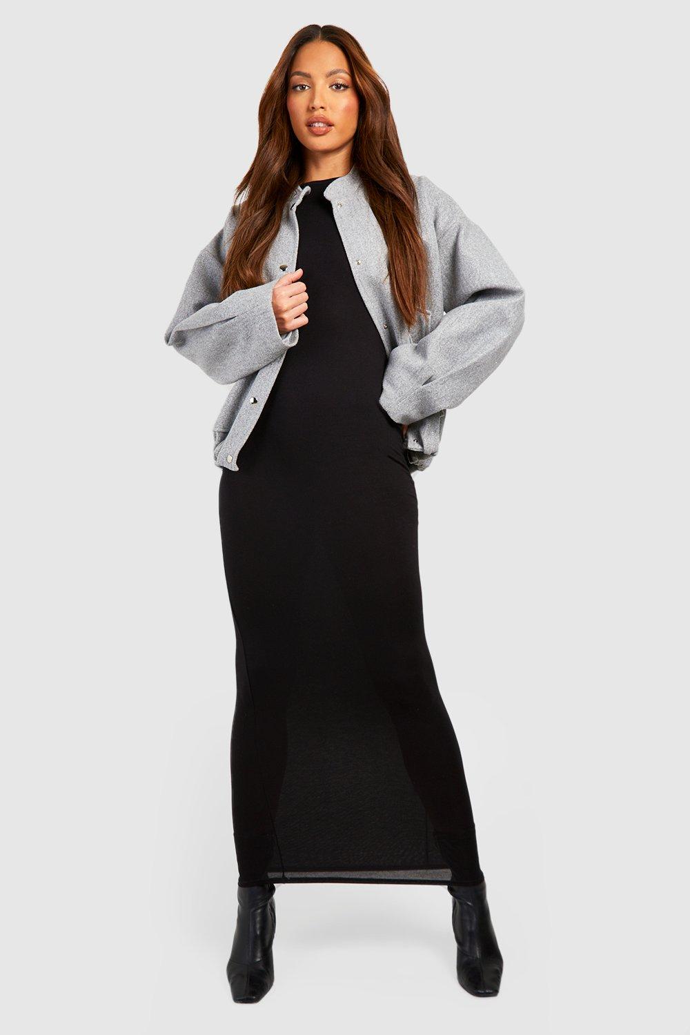 Women s Tall Basic Longsleeve Sleeve Maxi Dress Boohoo UK