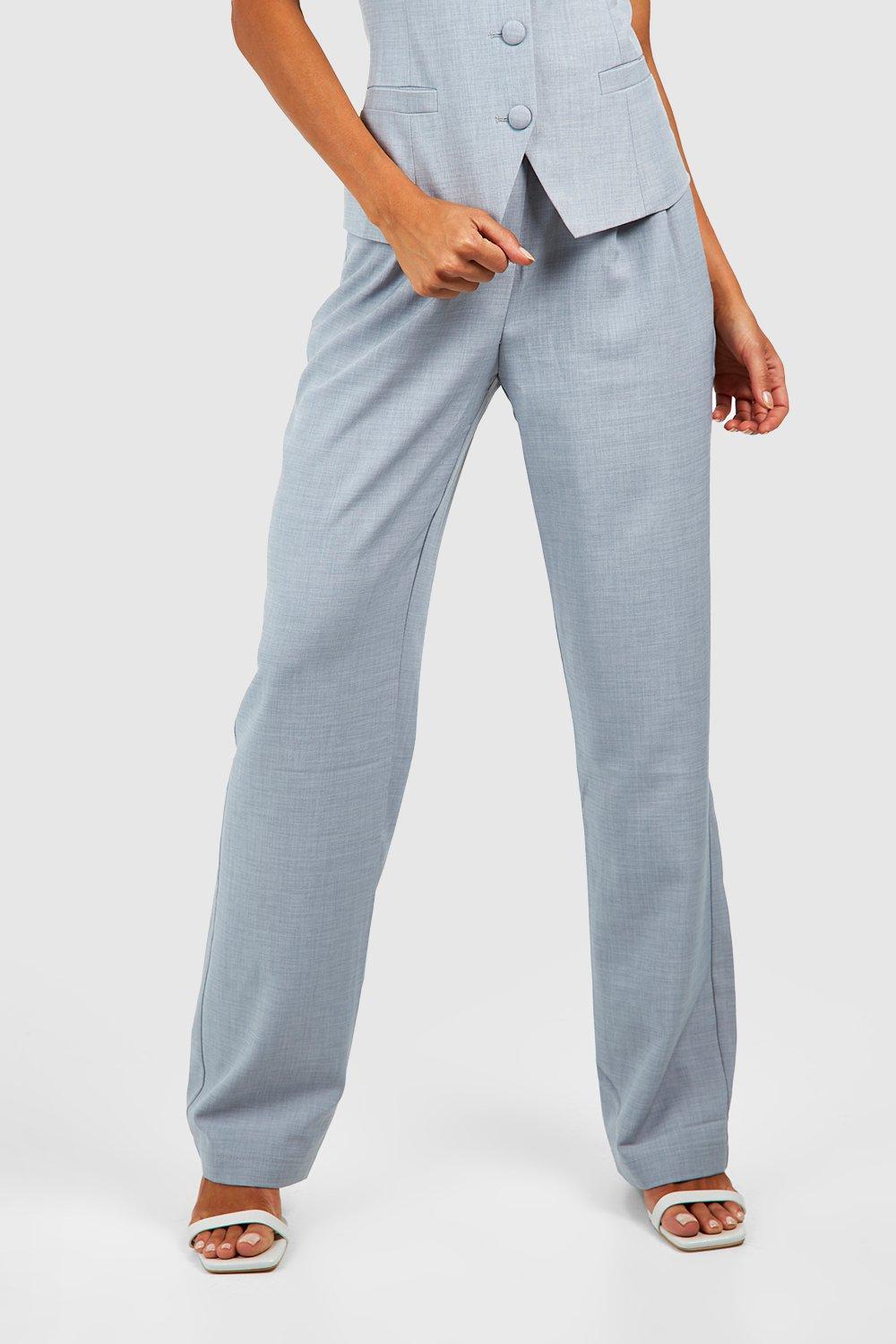 Marl Straight Leg Trousers