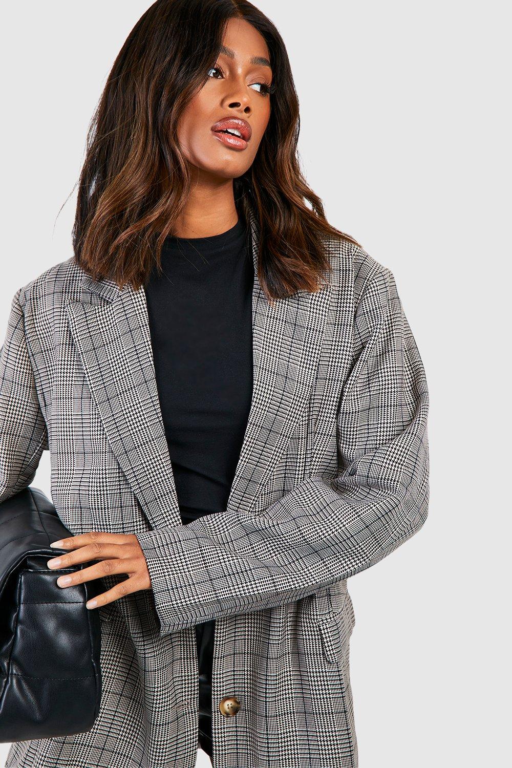 Grey heritage check blazer dress sale