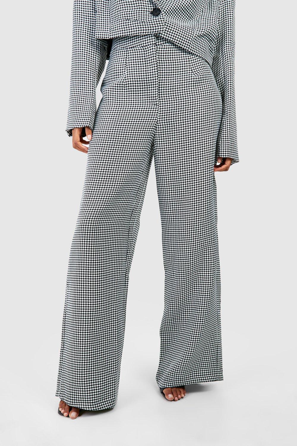 Houndstooth dress shop pants womens