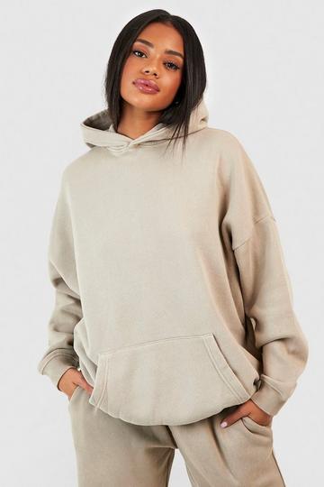 Garment Dyed Oversized Hoodie stone