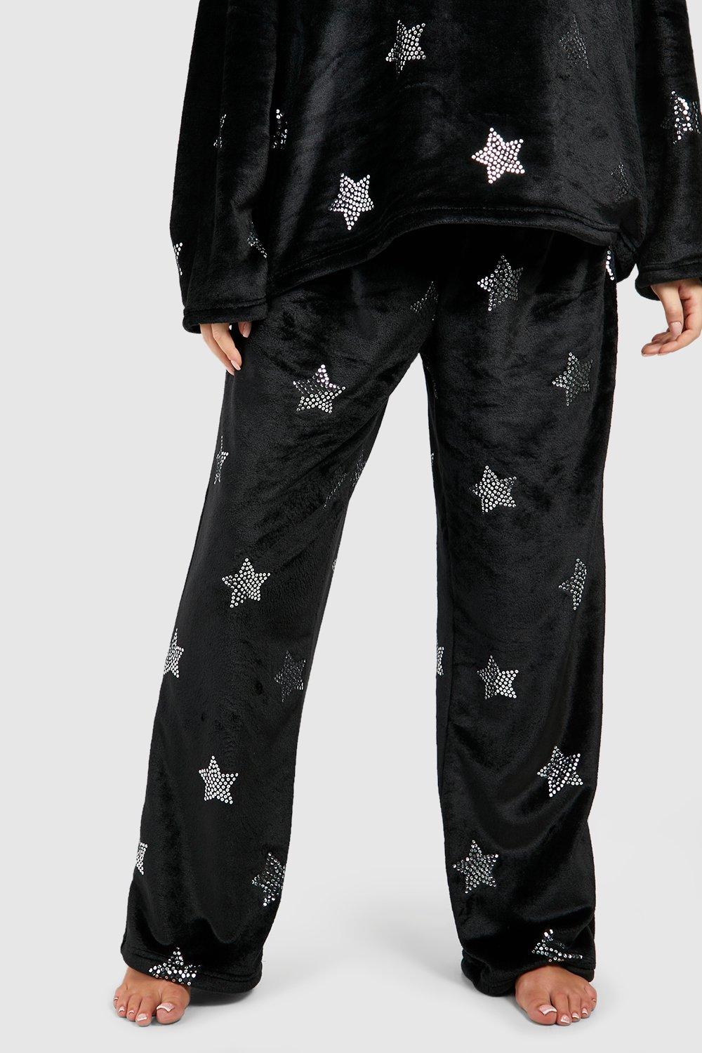Star Detail Fleece Loungewear Jogger