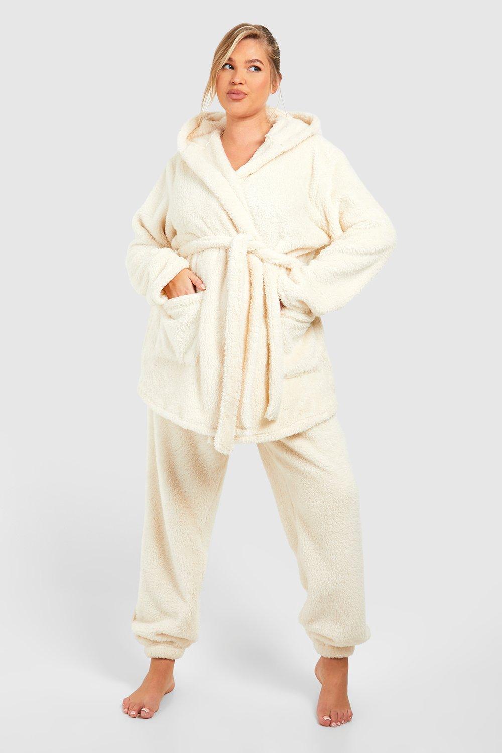 Short fluffy 2024 dressing gown