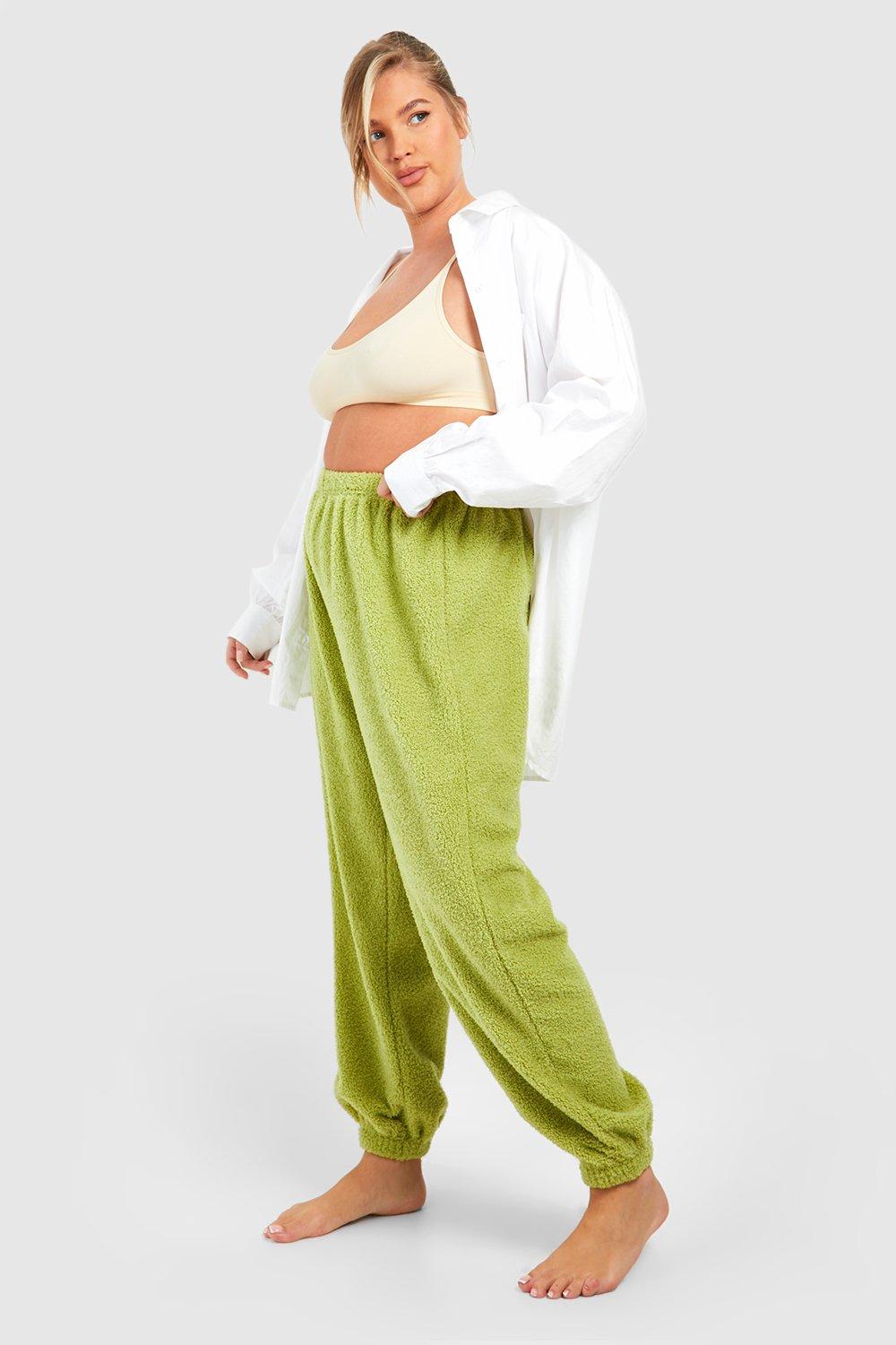 Plus Fluffy Borg Loungewear Jogger