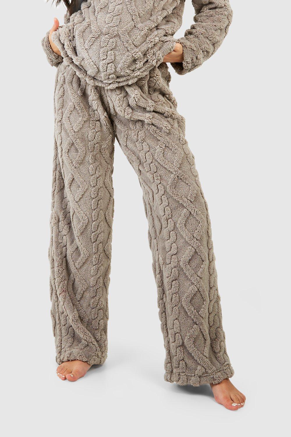 Fleece Lounge Wide Leg Pants