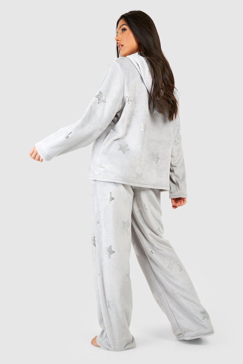 Boohoo outlet fleece pyjamas