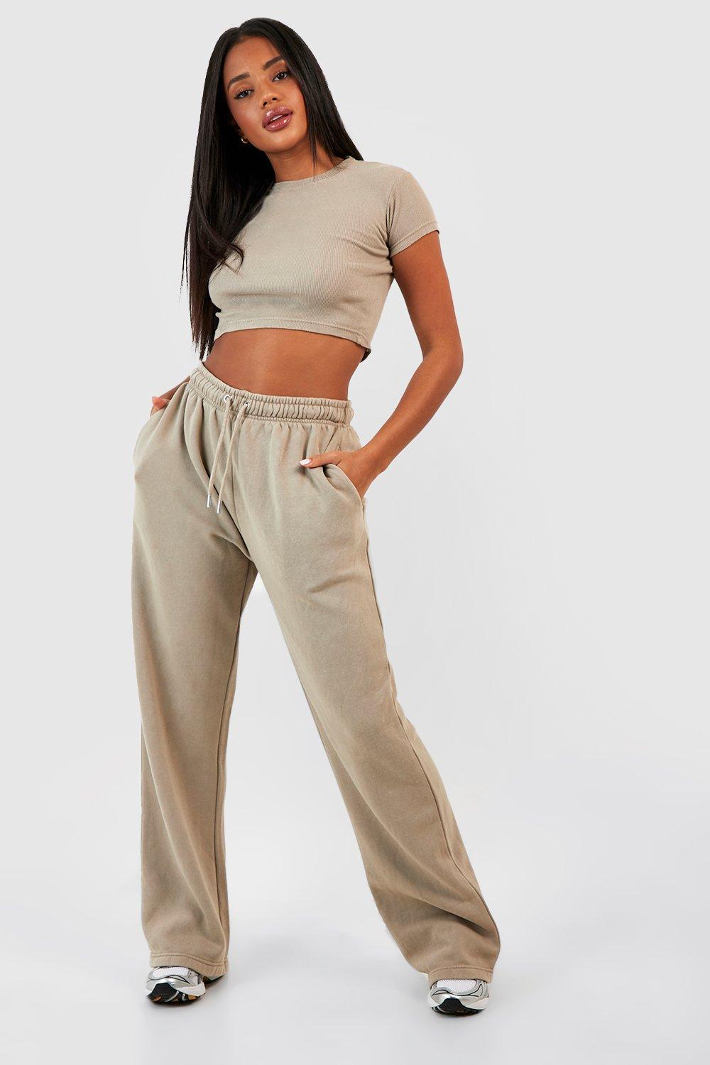 Washed Wide Leg Jogger in Washed Girls Night