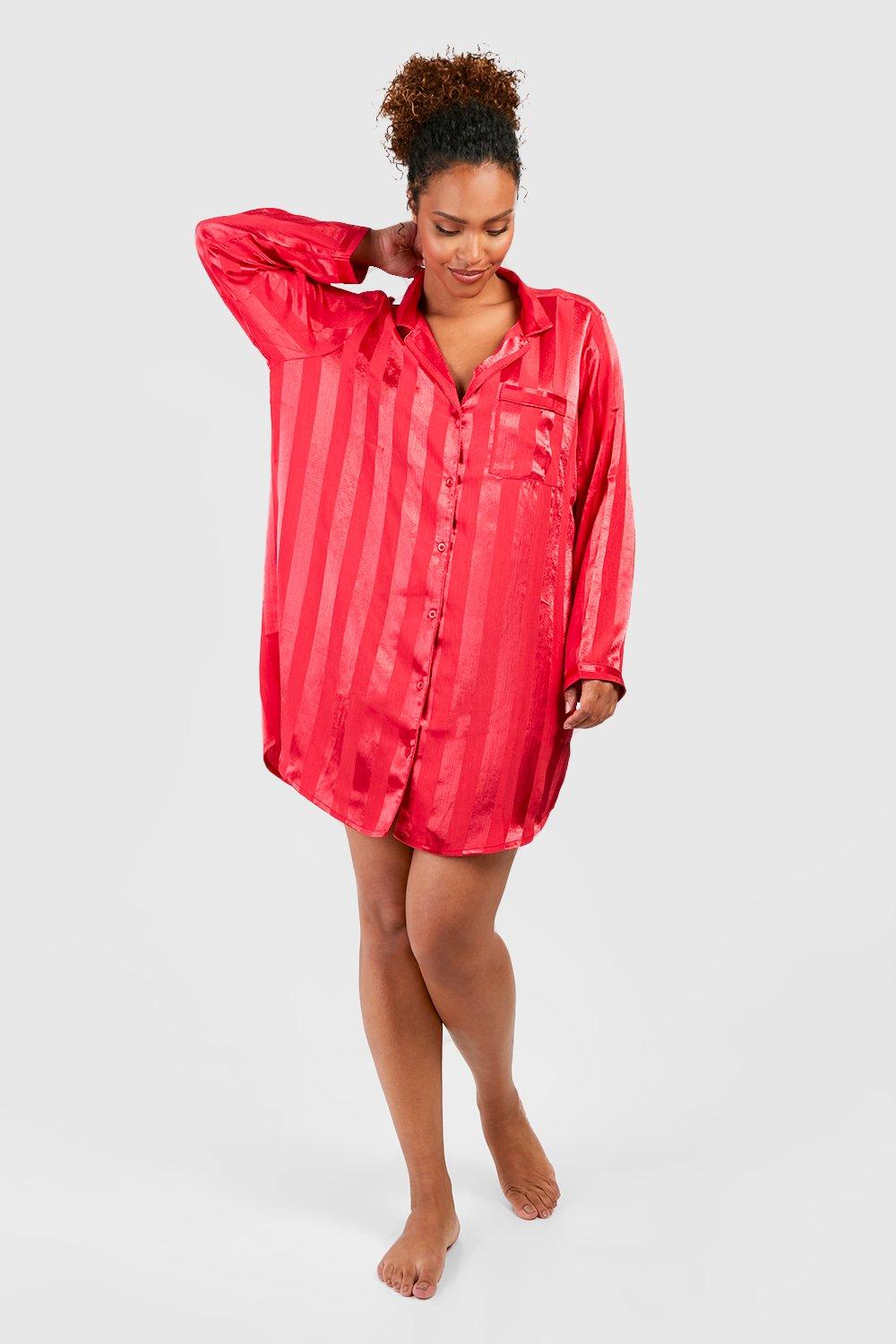 Womens long hot sale sleeve nightie