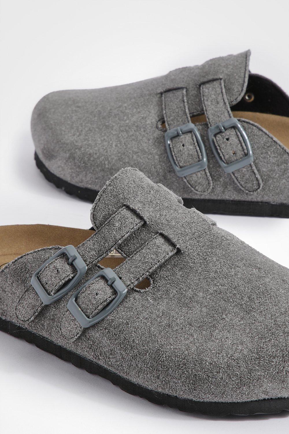 Double Buckle Closed Toe Clogs | boohoo USA
