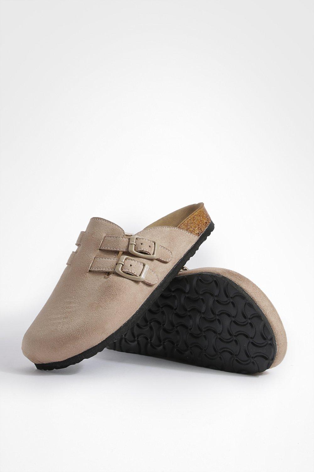 Double Buckle Closed Toe Clogs