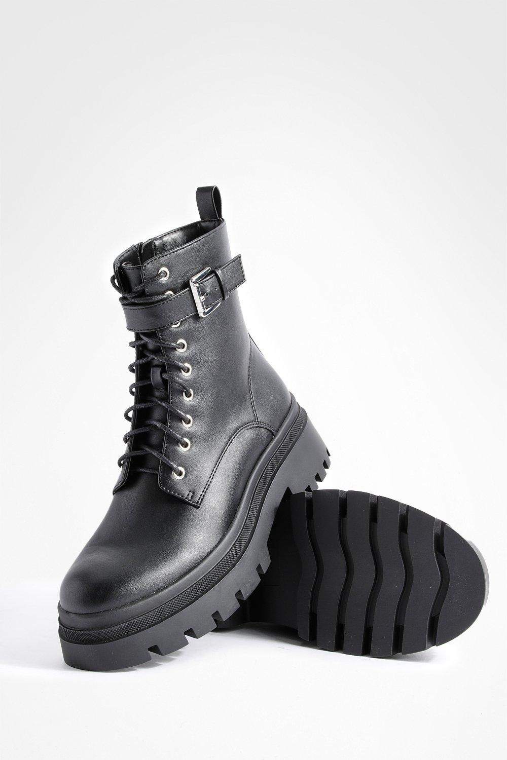 Hiker boots hot sale boohoo