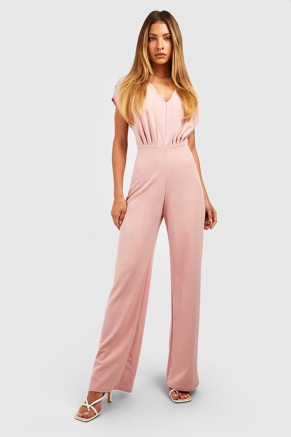 Wide Leg Tailored Jumpsuit