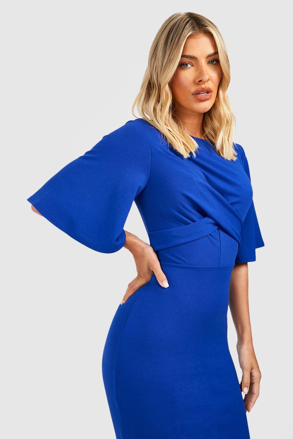 Boohoo royal blue on sale dress