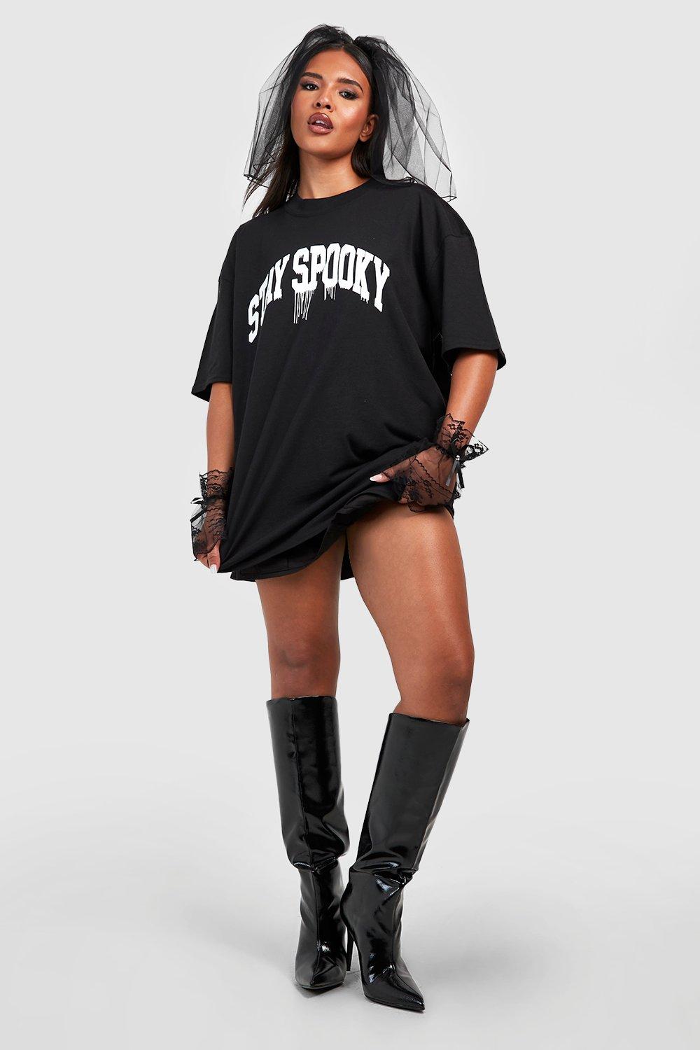 Plus Halloween Stay Spooky T shirt boohoo IE