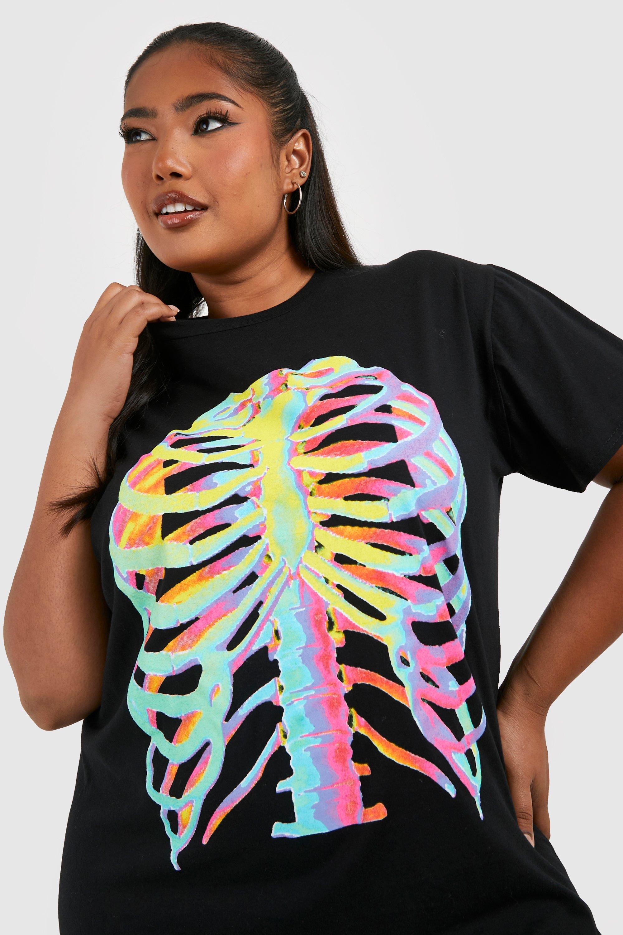 Skeleton on sale womens shirt