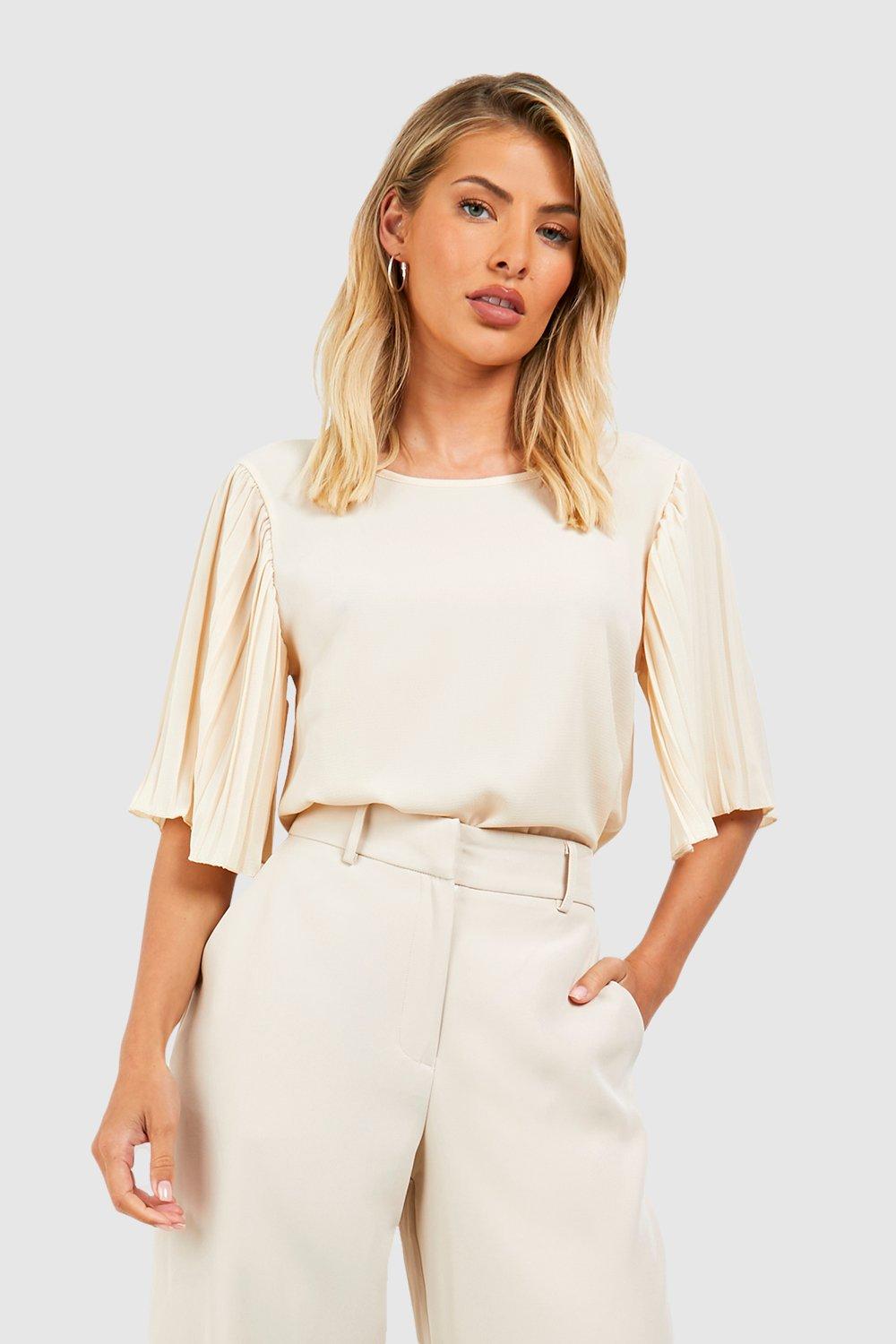 Blouse discount plissée femme