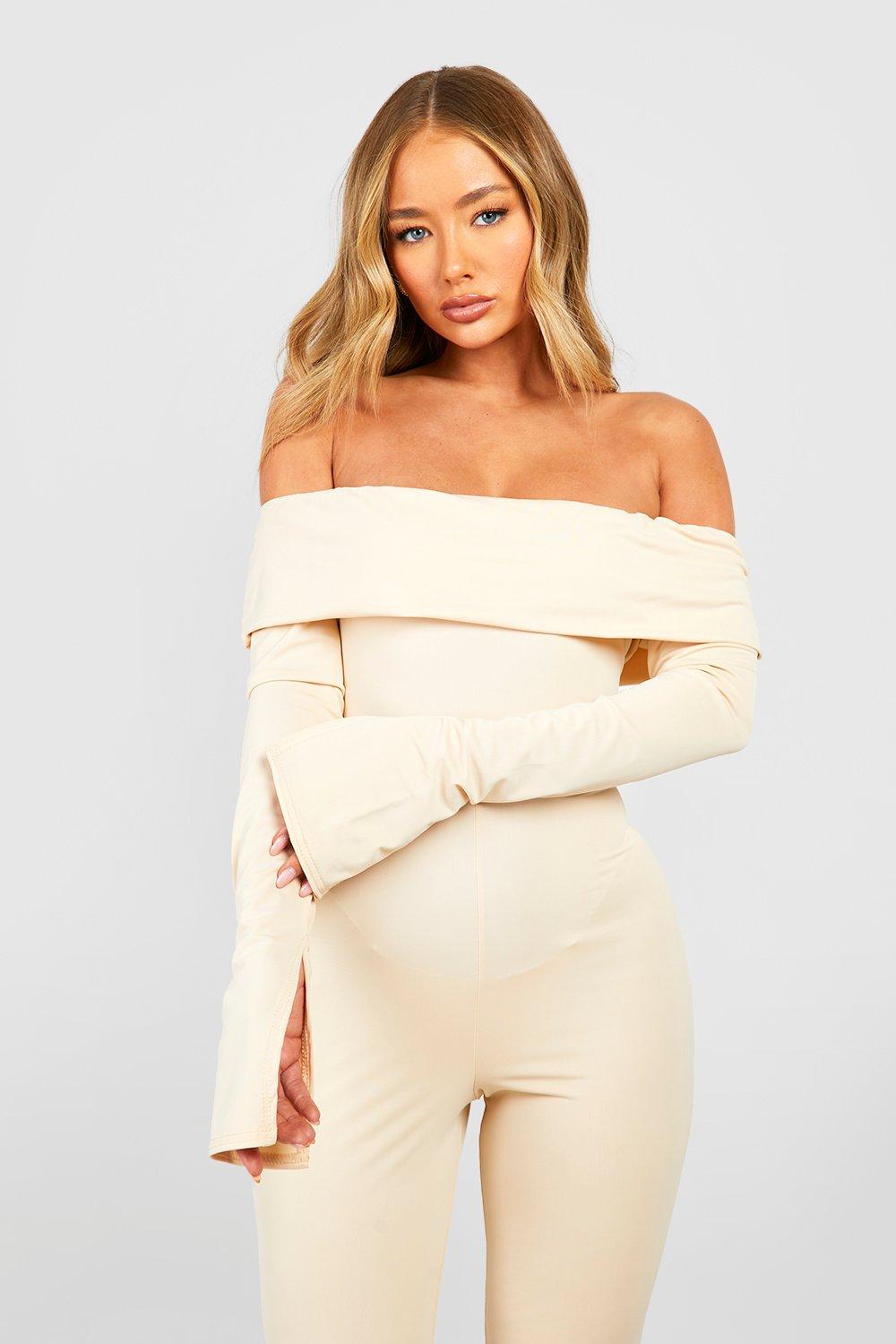 Boohoo cheap bardot jumpsuit