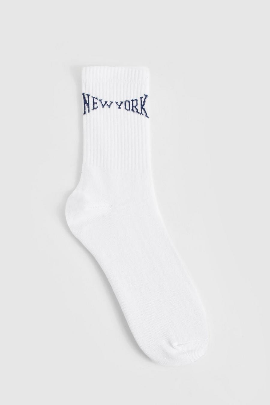 Navy Single City Slogan Sports Sock 