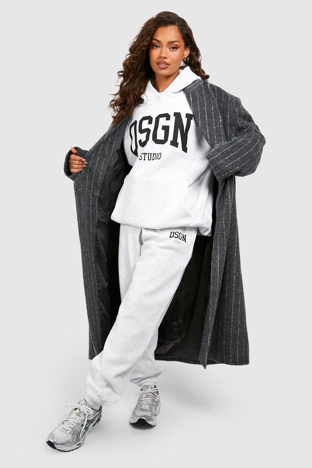 Dsgn Studio Wardrobe Essentials Slogan Hooded Tracksuit