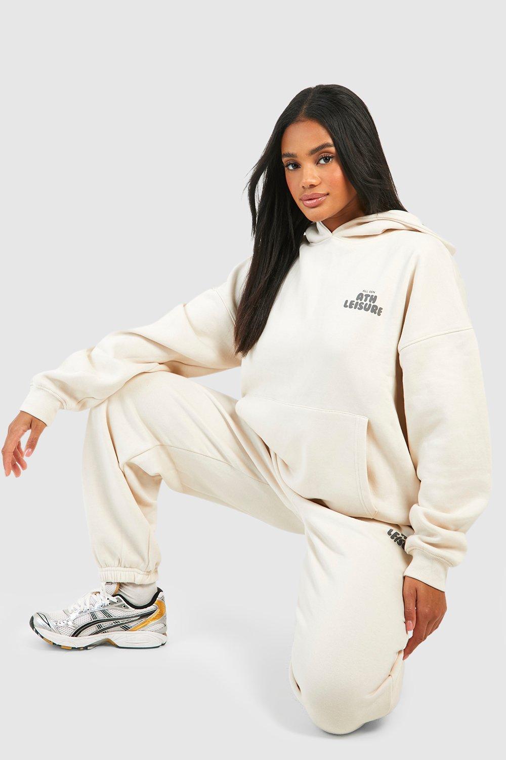 Athleisure Puff Print Slogan Hooded Tracksuit boohoo