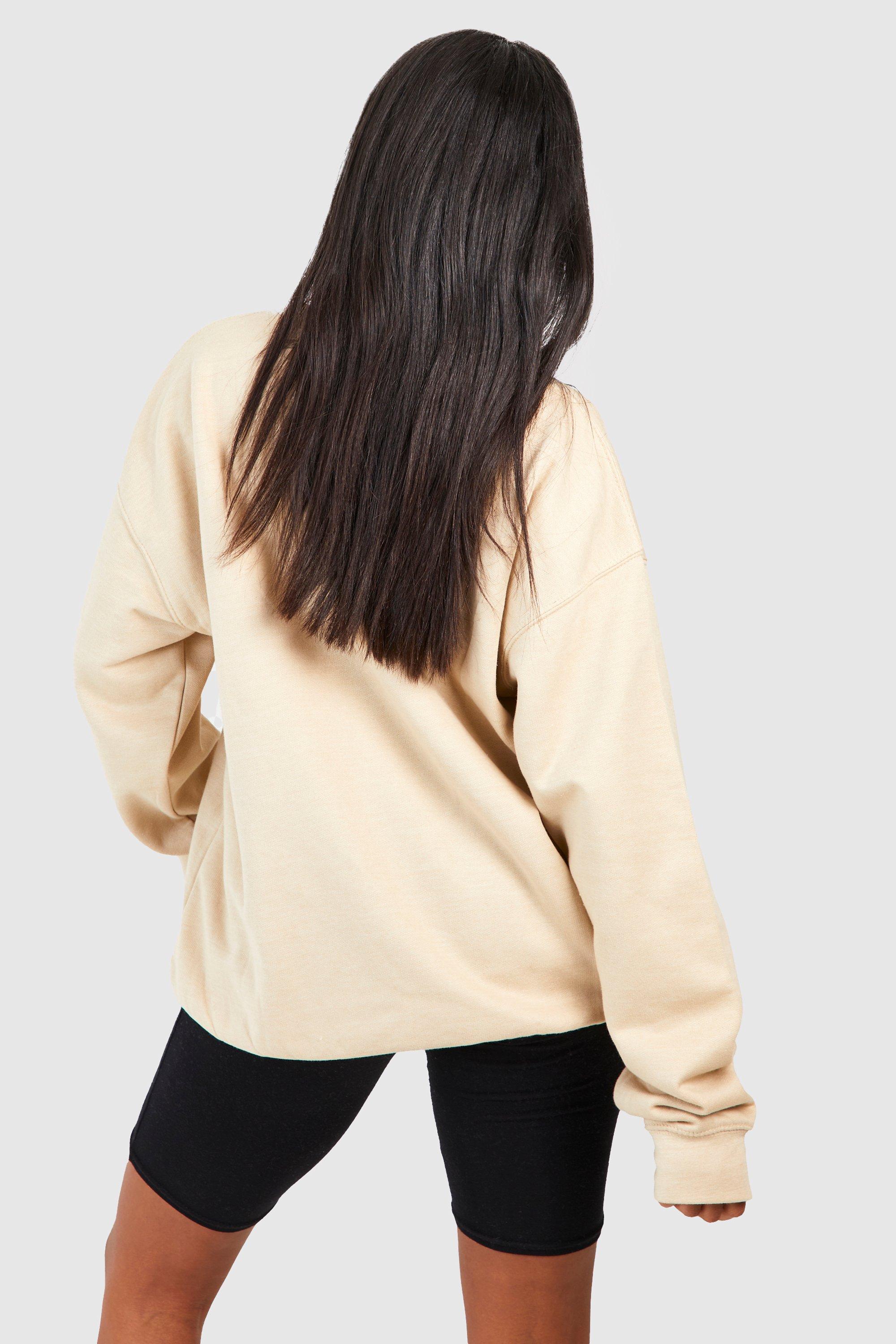 Sand discount oversized sweatshirt