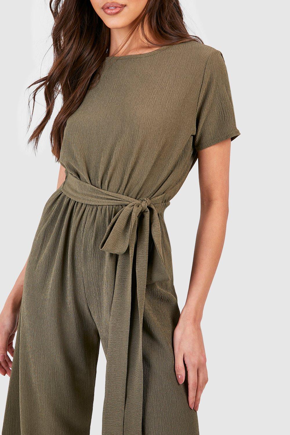 Short sleeve cheap culotte jumpsuit