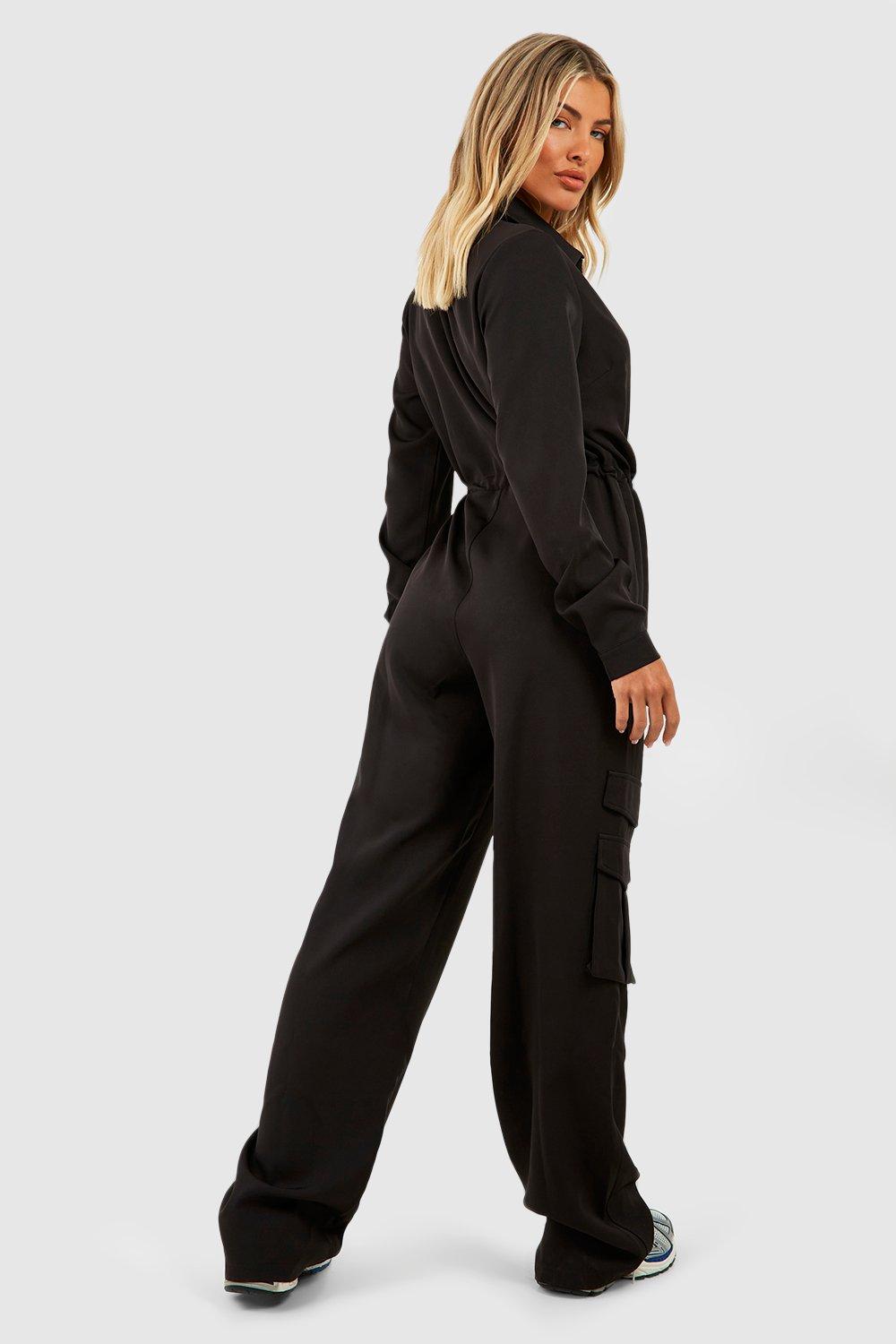 Black utility hot sale suit